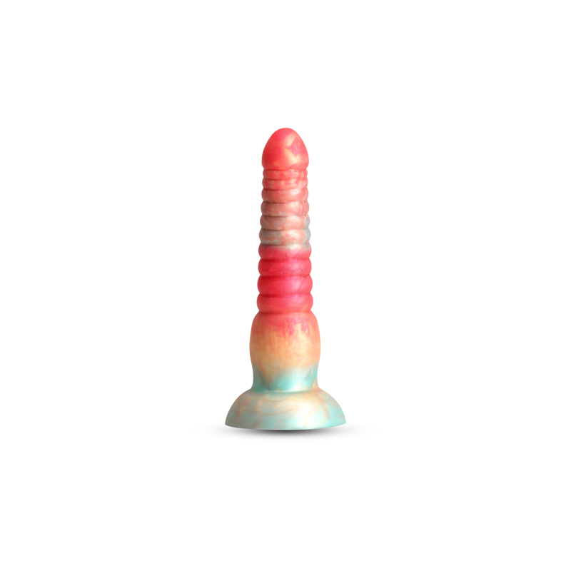 Colours - Stacked - 6" Dildo - Red/Gold