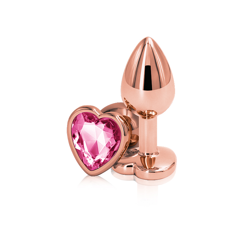 Rear Assets - Rose Gold Heart - Small - Pink