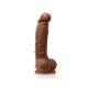Colours - Dual Density - 5&quot; Dildo - Brown