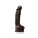 Colours - Dual Density - 5&quot; Dildo - Dark Brown