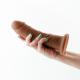 Colours - Dual Density - 7 Girth Dildo - Brown