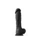 ColourSoft - 8&quot; Soft Dildo - Black
