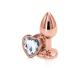 Rear Assets - Rose Gold Heart - Small - Clear