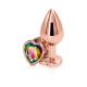 Rear Assets - Rose Gold Heart - Medium - Rainbow