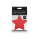 Pretty Pasties - Glitter Stars - Red/Silver - 2 Pair