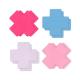 Pretty Pasties - Cross II - Assorted - 4 Pair